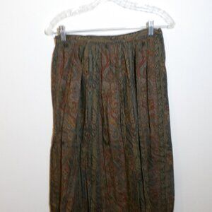 Feelin' Jazzie A Division of Happy Legs, Inc. Vintage Paisley Skirt Sz 9 ILGWU